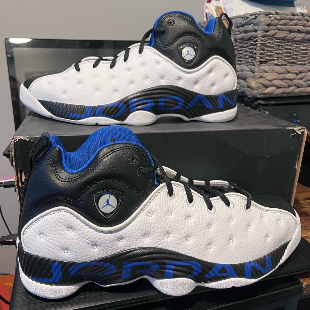 Jordan Jumpman Team II DZ7294 104 Size 11.5 Black/Blue/White